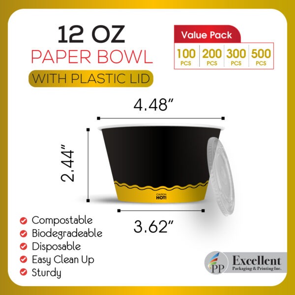 Excellent printing and packaging soup cups