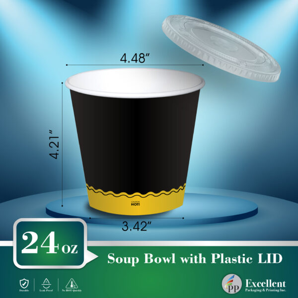 Excellent printing and packaging soup cups