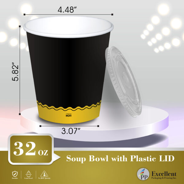 Excellent printing and packaging soup cups