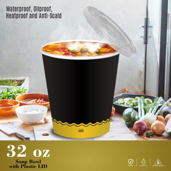 Excellent printing and packaging soup cups