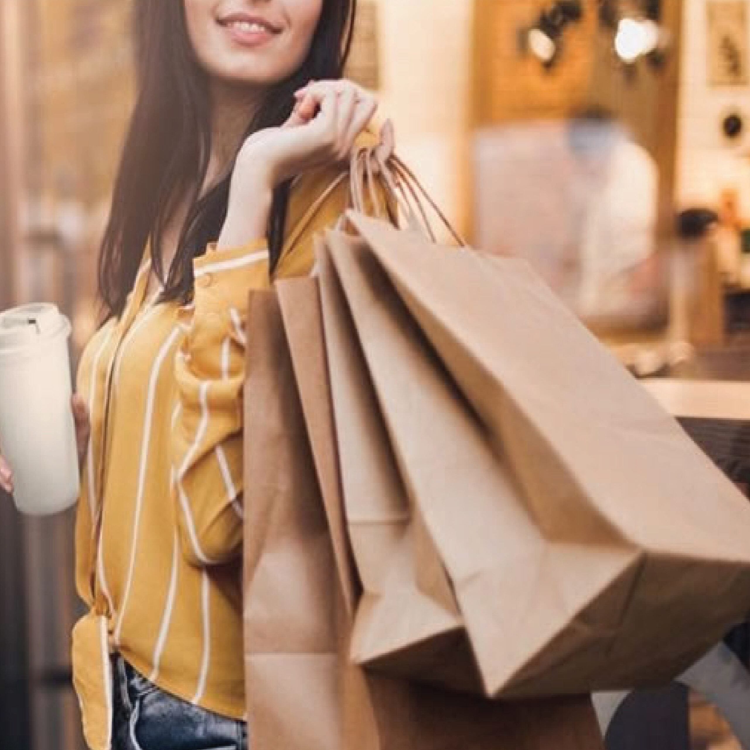 Excellent Packaging & Printing Kraft Paper Bags 13"x7"x13" inch with handle main image