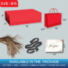 Excellent Packaging & Printing gift boxes red big product dimensions image
