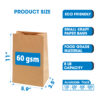 Brown Kraft Sac Paper Bags - Eco-Friendly & Biodegradable 8LB .