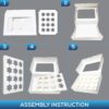 Excellent Packaging & Printing 12 cup cake box assembly instructions image
