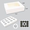 Excellent Packaging & Printing 12 cup cake box dimensions image
