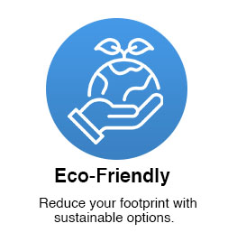 Sustainable and biodegradable packaging products, including paper bags, gift boxes, and food containers.